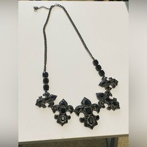 Elegant  very big Black Statement Necklace